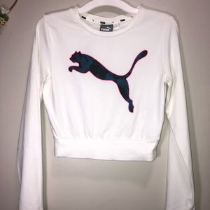 PUMA long sleeve crop top